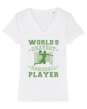 World'S Okayest Handball Player White