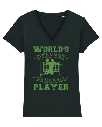 World'S Okayest Handball Player Black