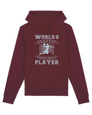 World'S Okayest Handball Player Burgundy