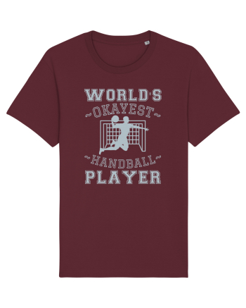 World'S Okayest Handball Player Burgundy