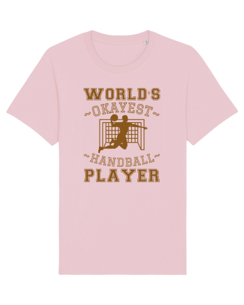 World'S Okayest Handball Player Cotton Pink
