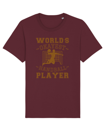 World'S Okayest Handball Player Burgundy