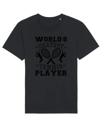 World'S Okayest Tennis Player Black