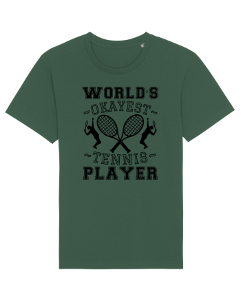 World'S Okayest Tennis Player Bottle Green
