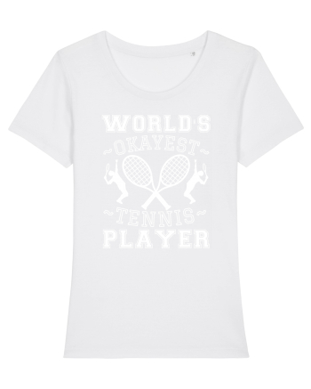 World'S Okayest Tennis Player White