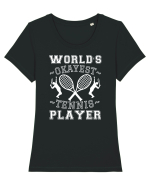 World'S Okayest Tennis Player Tricou mânecă scurtă guler larg fitted Damă Expresser