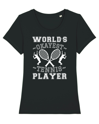 World'S Okayest Tennis Player Black