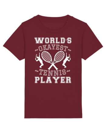 World'S Okayest Tennis Player Burgundy