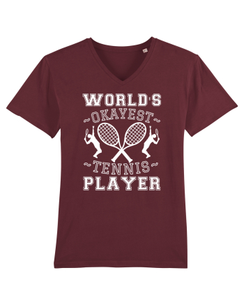 World'S Okayest Tennis Player Burgundy