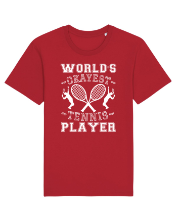 World'S Okayest Tennis Player Red