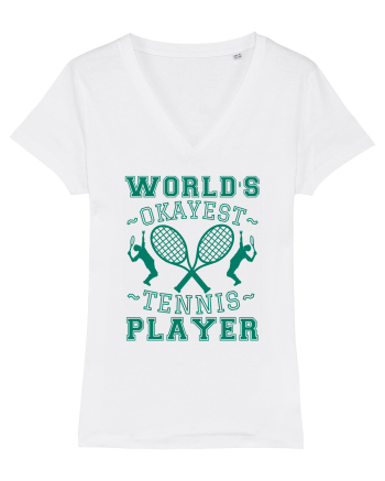 World'S Okayest Tennis Player White