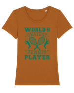 World'S Okayest Tennis Player Tricou mânecă scurtă guler larg fitted Damă Expresser