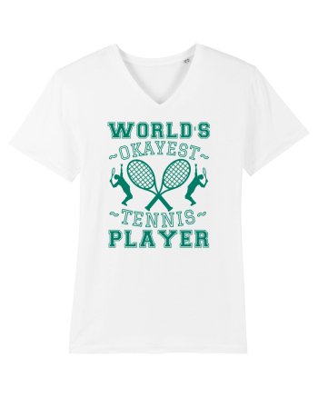 World'S Okayest Tennis Player White