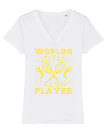 World'S Okayest Tennis Player White