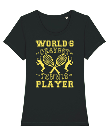 World'S Okayest Tennis Player Black