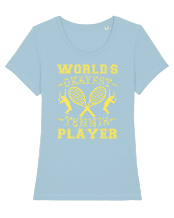 World'S Okayest Tennis Player Sky Blue