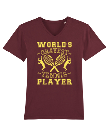 World'S Okayest Tennis Player Burgundy