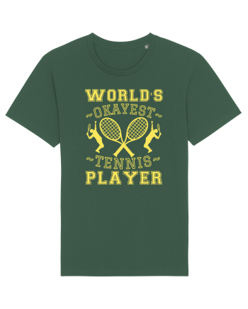 World'S Okayest Tennis Player Bottle Green