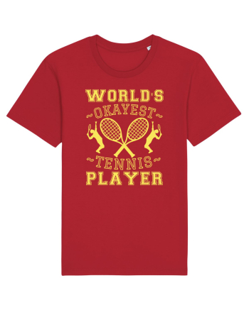 World'S Okayest Tennis Player Red