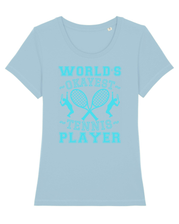 World'S Okayest Tennis Player Sky Blue