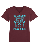 World'S Okayest Tennis Player Tricou mânecă scurtă guler V Bărbat Presenter