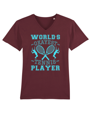 World'S Okayest Tennis Player Burgundy