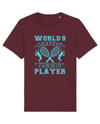 World'S Okayest Tennis Player Burgundy