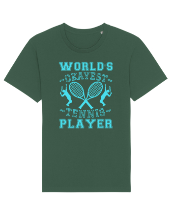 World'S Okayest Tennis Player Bottle Green
