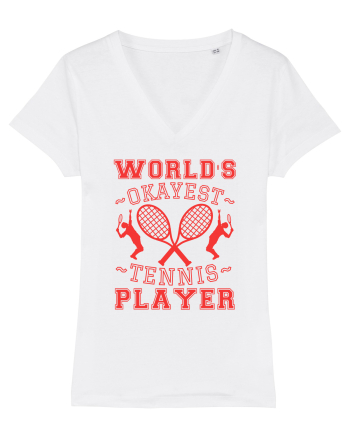 World'S Okayest Tennis Player White