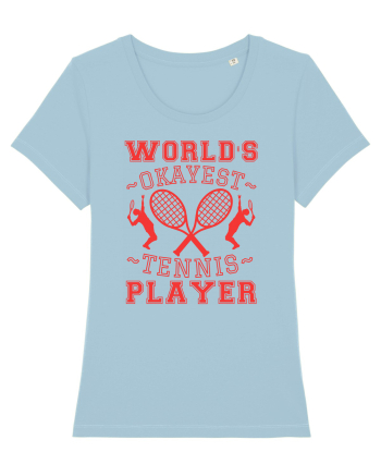 World'S Okayest Tennis Player Sky Blue