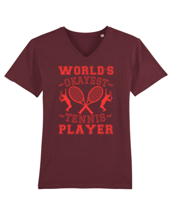 World'S Okayest Tennis Player Burgundy