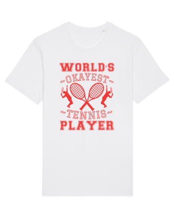 World'S Okayest Tennis Player White