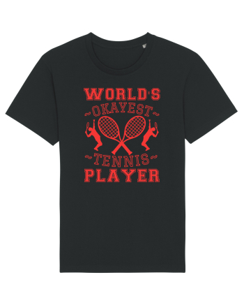 World'S Okayest Tennis Player Black