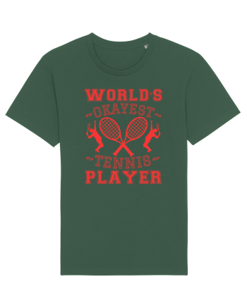 World'S Okayest Tennis Player Bottle Green
