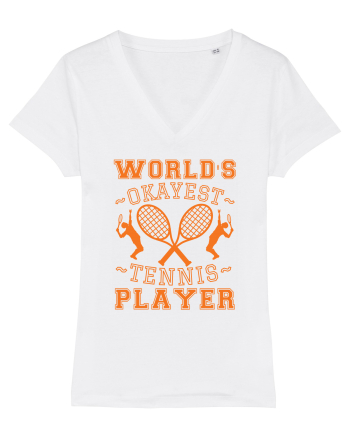 World'S Okayest Tennis Player White