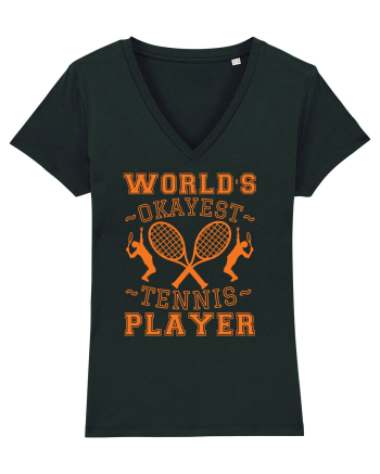 World'S Okayest Tennis Player Black