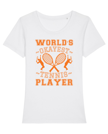 World'S Okayest Tennis Player White