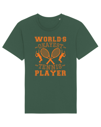 World'S Okayest Tennis Player Bottle Green