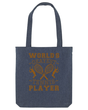 World'S Okayest Tennis Player Midnight Blue
