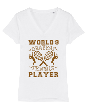 World'S Okayest Tennis Player White