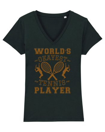 World'S Okayest Tennis Player Black