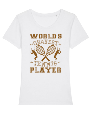 World'S Okayest Tennis Player White