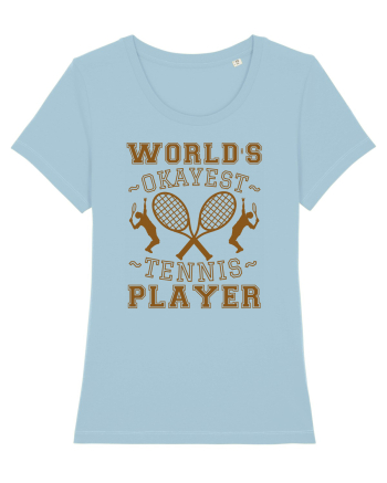 World'S Okayest Tennis Player Sky Blue