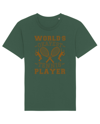 World'S Okayest Tennis Player Bottle Green