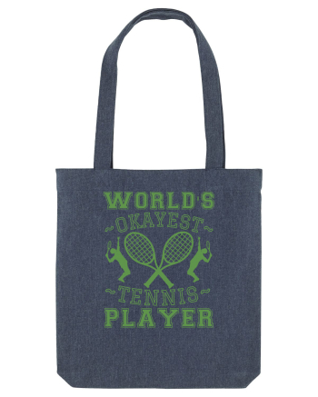 World'S Okayest Tennis Player Midnight Blue