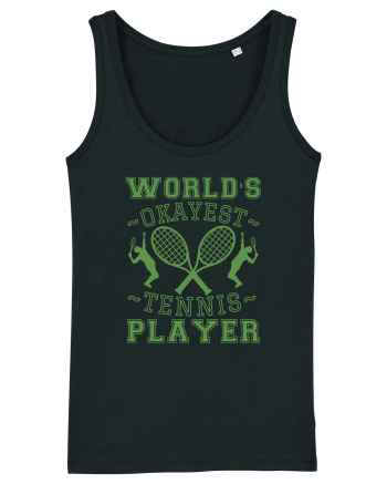 World'S Okayest Tennis Player Black