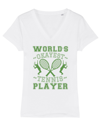 World'S Okayest Tennis Player White