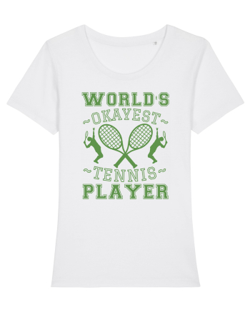 World'S Okayest Tennis Player White