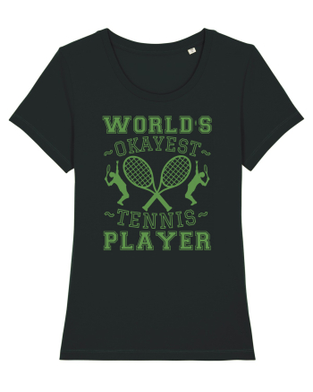 World'S Okayest Tennis Player Black