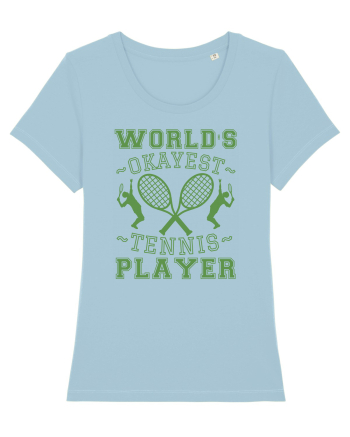 World'S Okayest Tennis Player Sky Blue